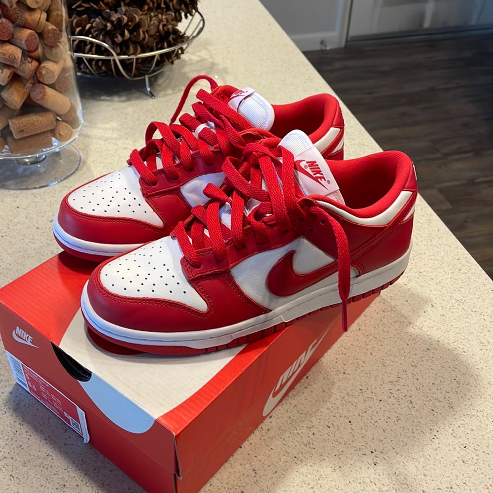 New Nike “University Red” Low Dunks